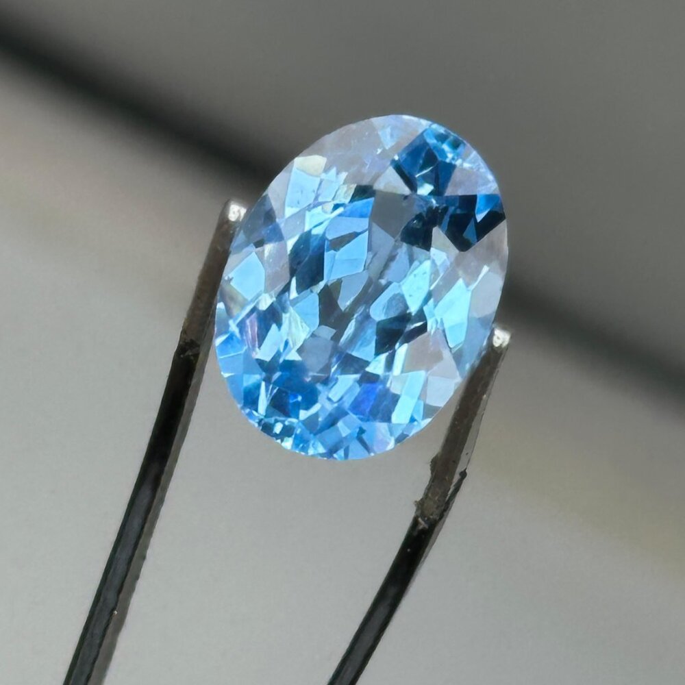 Cool Water Blue Aquamarine Gem